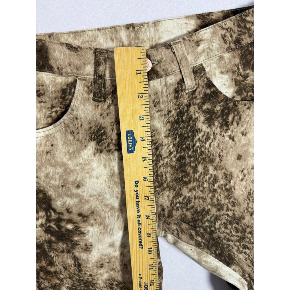 Cover Vintage Cow Print Jeans Brown Cream Made in Italy Deadstock Size 30 - Picture 6 of 8